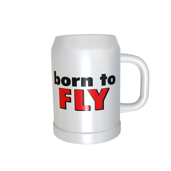 Pivski vrč "Born To Fly"