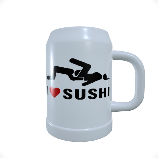 Pivski vrč "Love sushi"