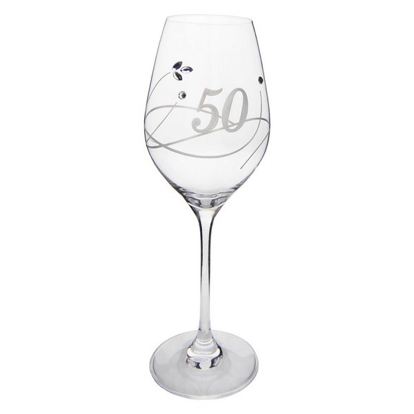 Kozarec za vino Swarovski 50 let